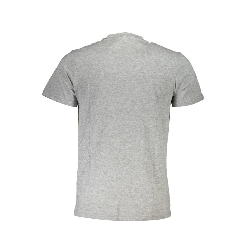 Cavalli Class Gray Cotton Men T-Shirt-Cavalli Class-M-Urbanheer
