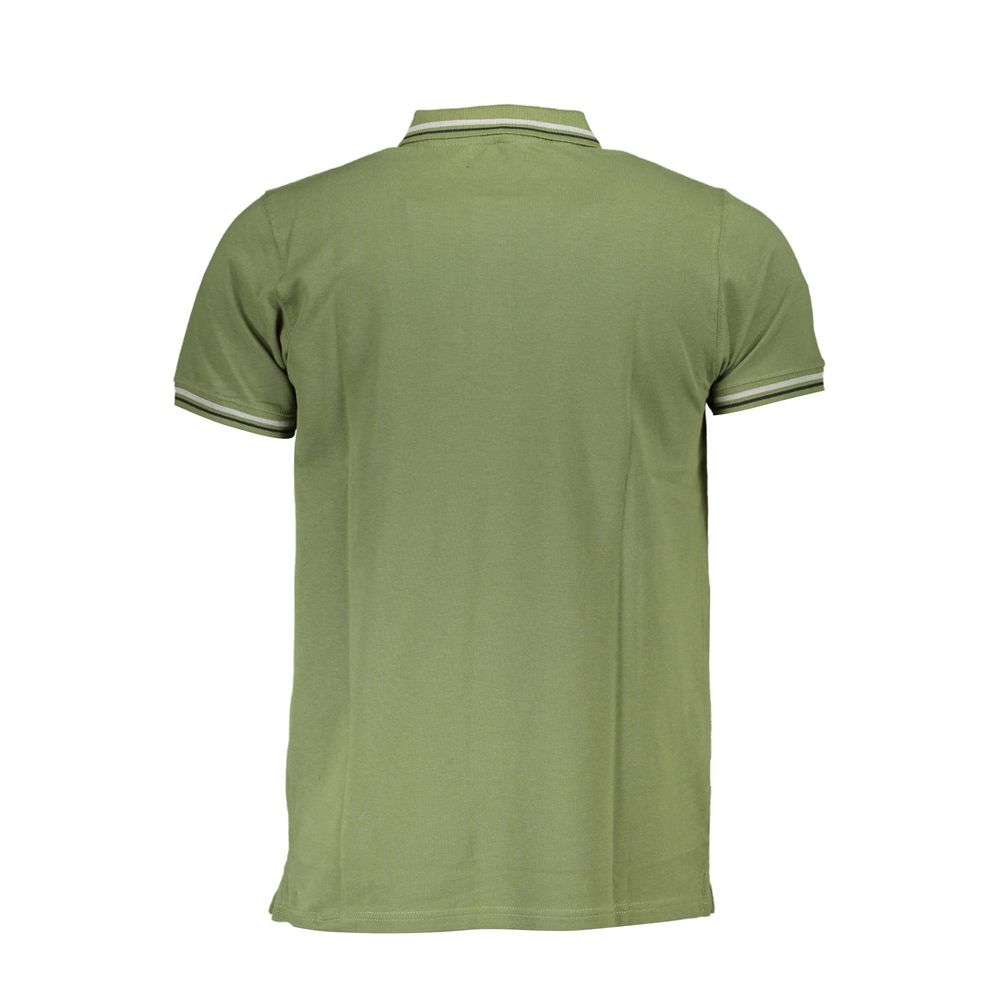 Cavalli Class Green Cotton Men Polo Shirt-Cavalli Class-M-Urbanheer
