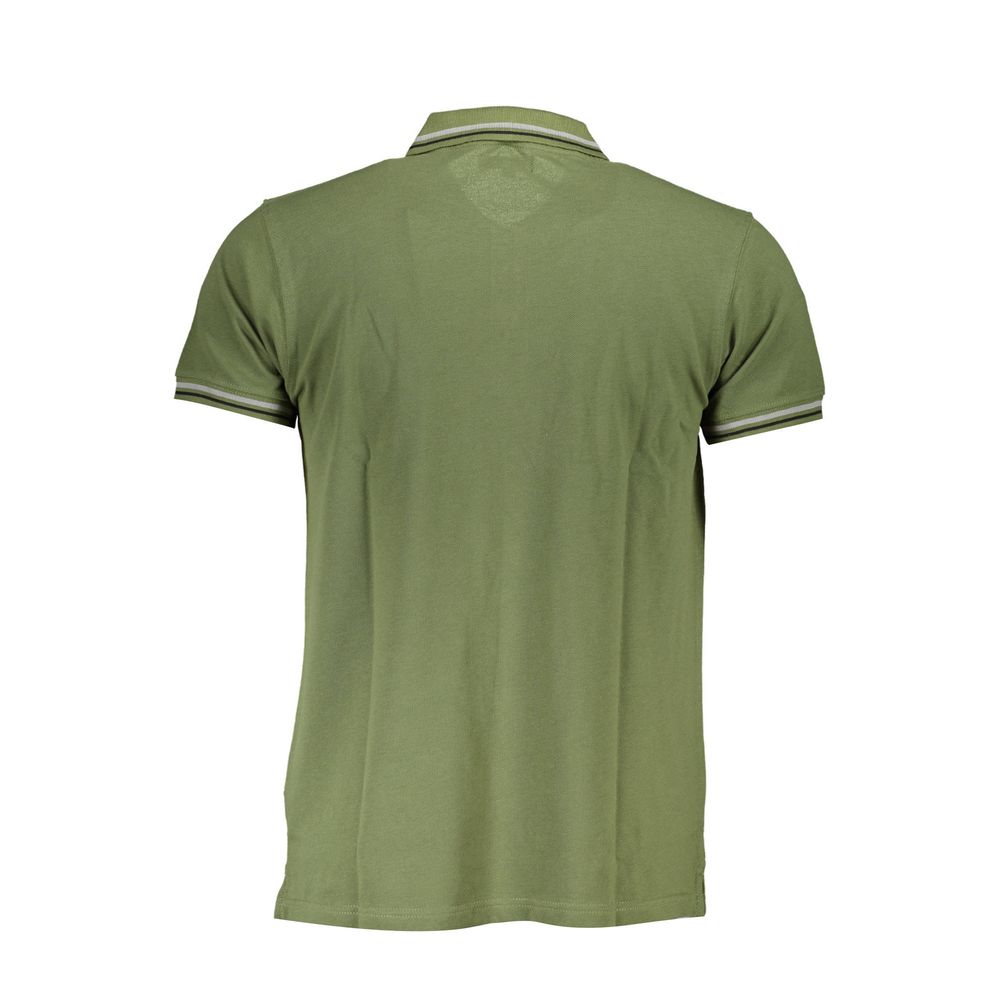 Cavalli Class Green Cotton Men Polo Shirt-Cavalli Class-M-Urbanheer