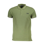 Cavalli Class Green Cotton Men Polo Shirt-Cavalli Class-M-Urbanheer