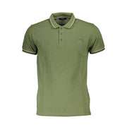 Cavalli Class Green Cotton Men Polo Shirt-Cavalli Class-M-Urbanheer