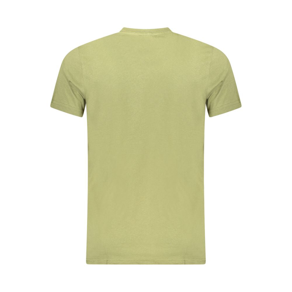 Cavalli Class Green Cotton Men T-Shirt-Cavalli Class-M-Urbanheer