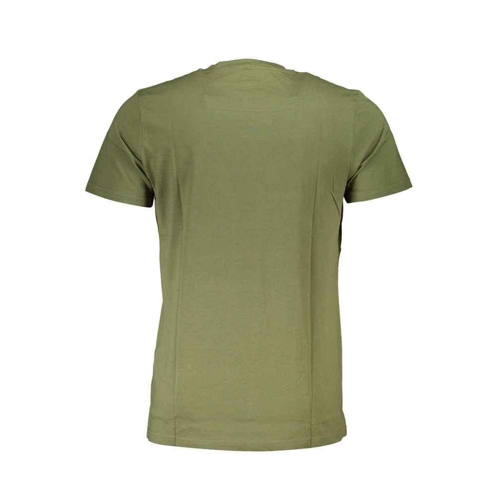 Cavalli Class Green Cotton Men T-Shirt-Cavalli Class-M-Urbanheer
