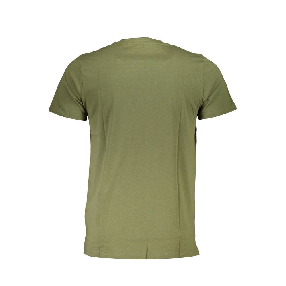 Cavalli Class Green Cotton T-Shirt-Cavalli Class-XL-Urbanheer