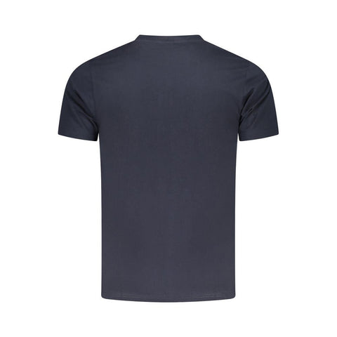 Cavalli Class Leopard-print Cotton T-shirt Navy Blue