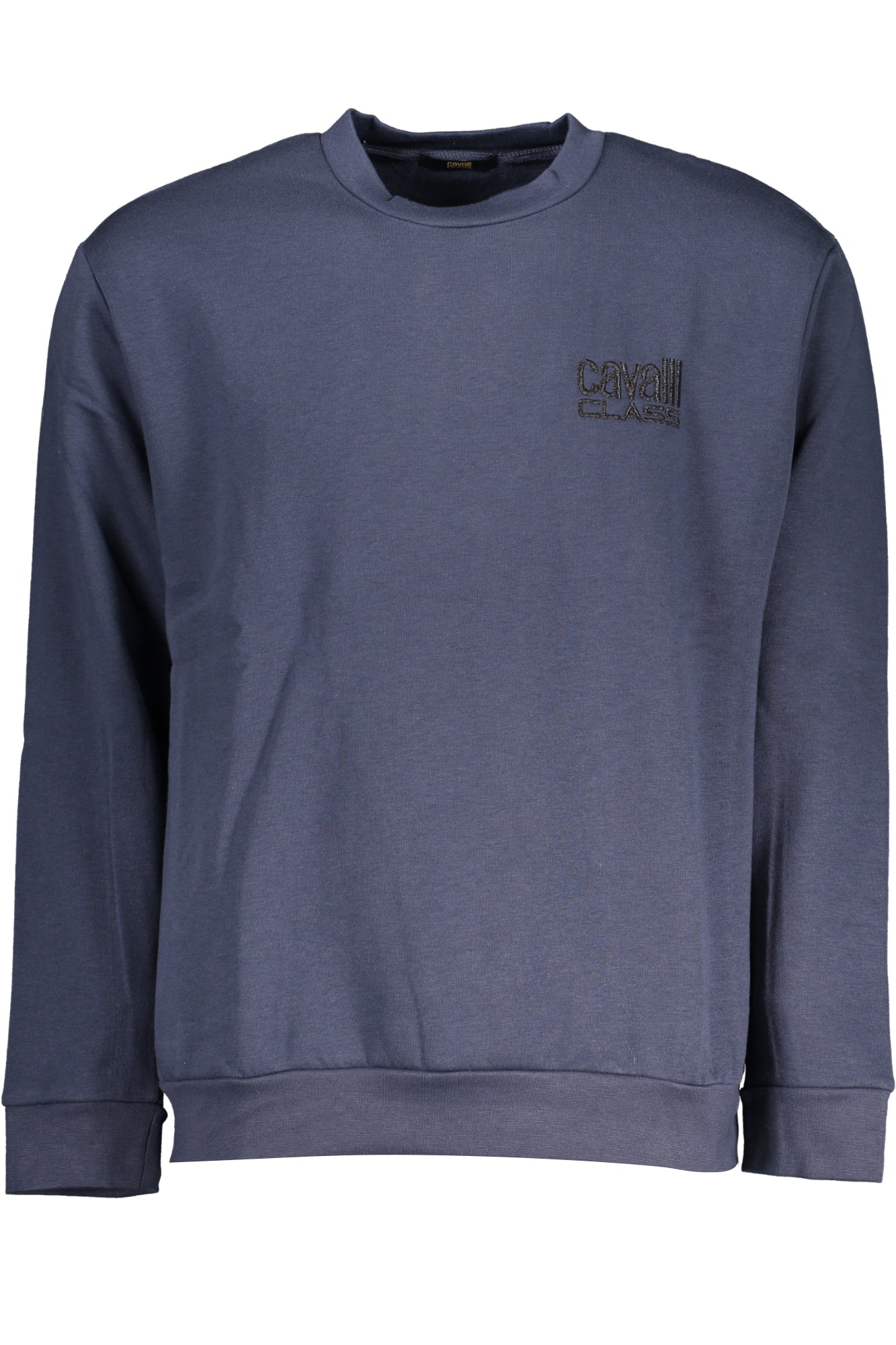 Cavalli Class Men'S Blue Zipless Sweatshirt-Felpe-CAVALLI CLASS-BLUE-S-Urbanheer