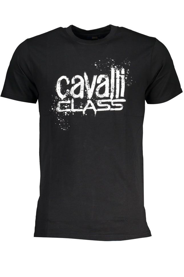CAVALLI CLASS MEN'S SHORT SLEEVE T-SHIRT BLACK-0