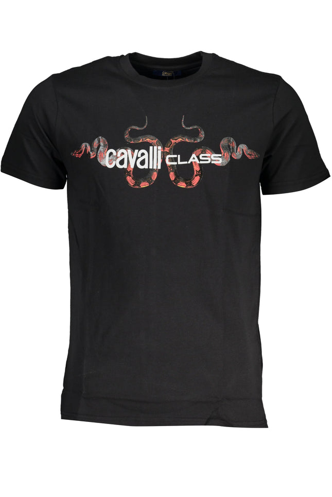 CAVALLI CLASS MEN'S SHORT SLEEVE T-SHIRT BLACK-0
