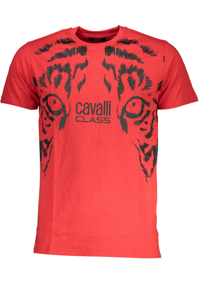 CAVALLI CLASS MEN'S SHORT SLEEVE T-SHIRT RED-0