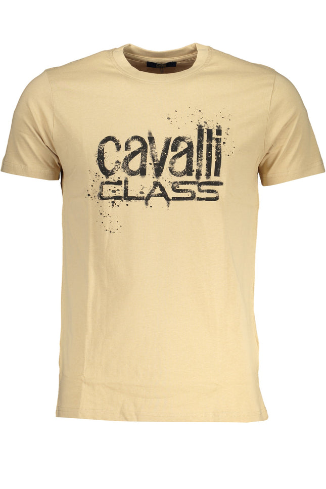 CAVALLI CLASS MEN'S SHORT SLEEVED T-SHIRT BEIGE-0