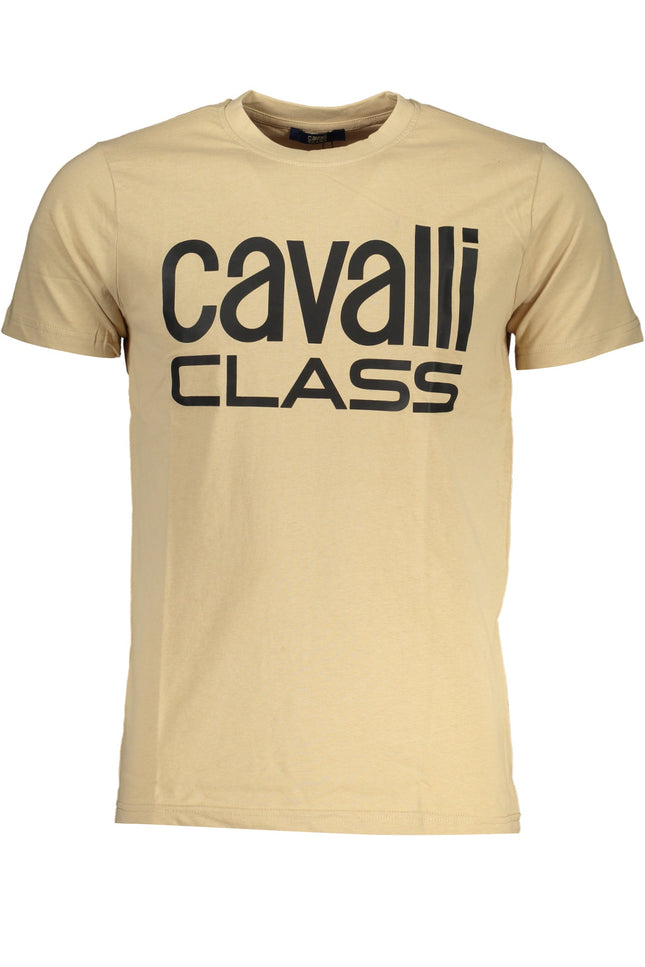 CAVALLI CLASS MEN'S SHORT SLEEVED T-SHIRT BEIGE-0