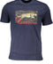 Cavalli Class Men'S Short Sleeved T-Shirt Blue-T-Shirt-CAVALLI CLASS-BLUE-L-Urbanheer