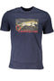 Cavalli Class Men'S Short Sleeved T-Shirt Blue-T-Shirt-CAVALLI CLASS-BLUE-L-Urbanheer