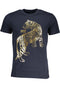 Cavalli Class Men'S Short Sleeved T-Shirt Blue-T-Shirt-CAVALLI CLASS-BLUE-M-Urbanheer