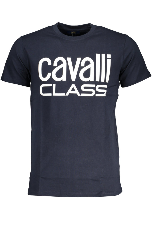 CAVALLI CLASS MEN'S SHORT SLEEVED T-SHIRT BLUE-0