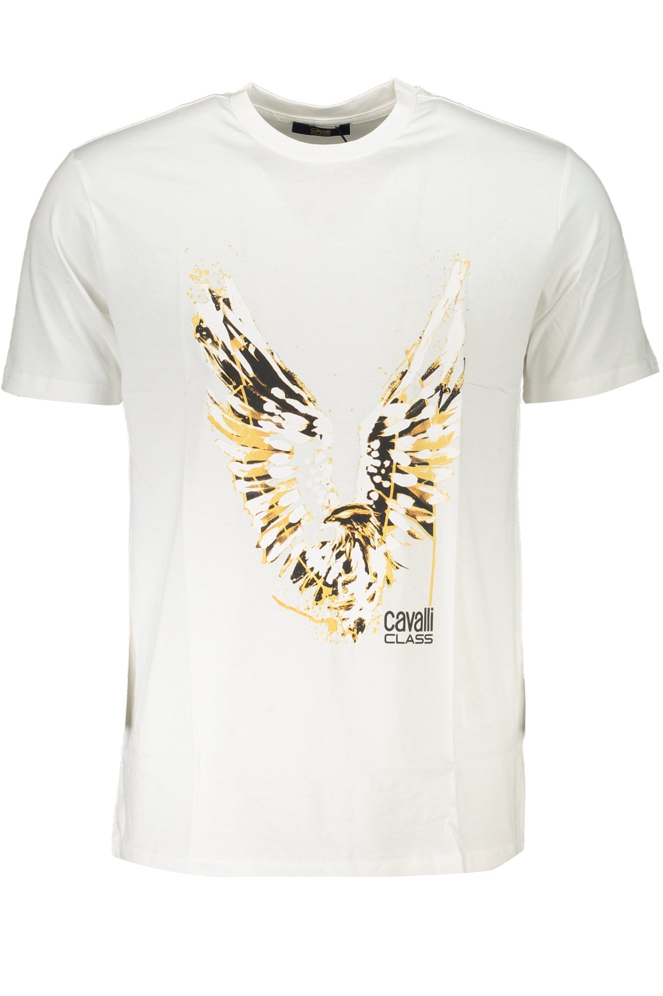 Cavalli Class Men'S Short Sleeved T-Shirt White-CAVALLI CLASS-M-Urbanheer