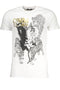 Cavalli Class Men'S Short Sleeved T-Shirt White-T-Shirt-CAVALLI CLASS-WHITE-L-Urbanheer