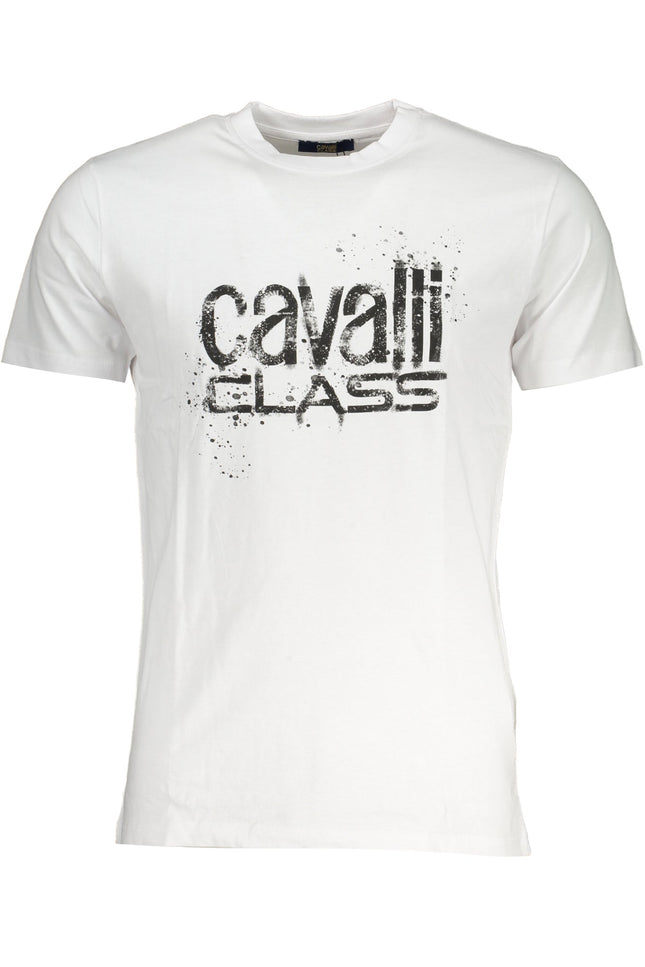 CAVALLI CLASS MEN'S SHORT SLEEVED T-SHIRT WHITE-0