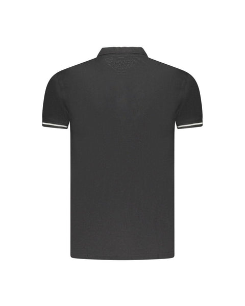 Cavalli Class Men's Cotton Polo Shirt Black