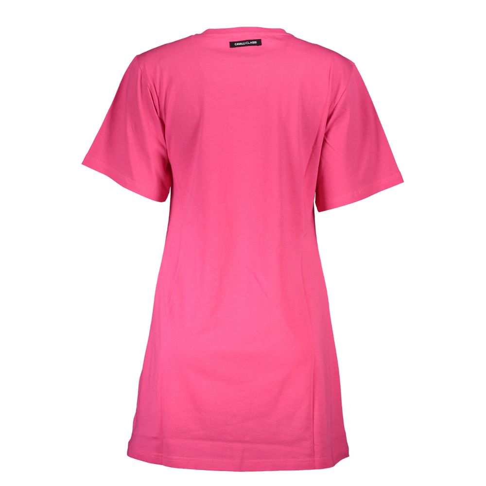 Cavalli Class Pink Cotton Women Top-Cavalli Class-L-Urbanheer