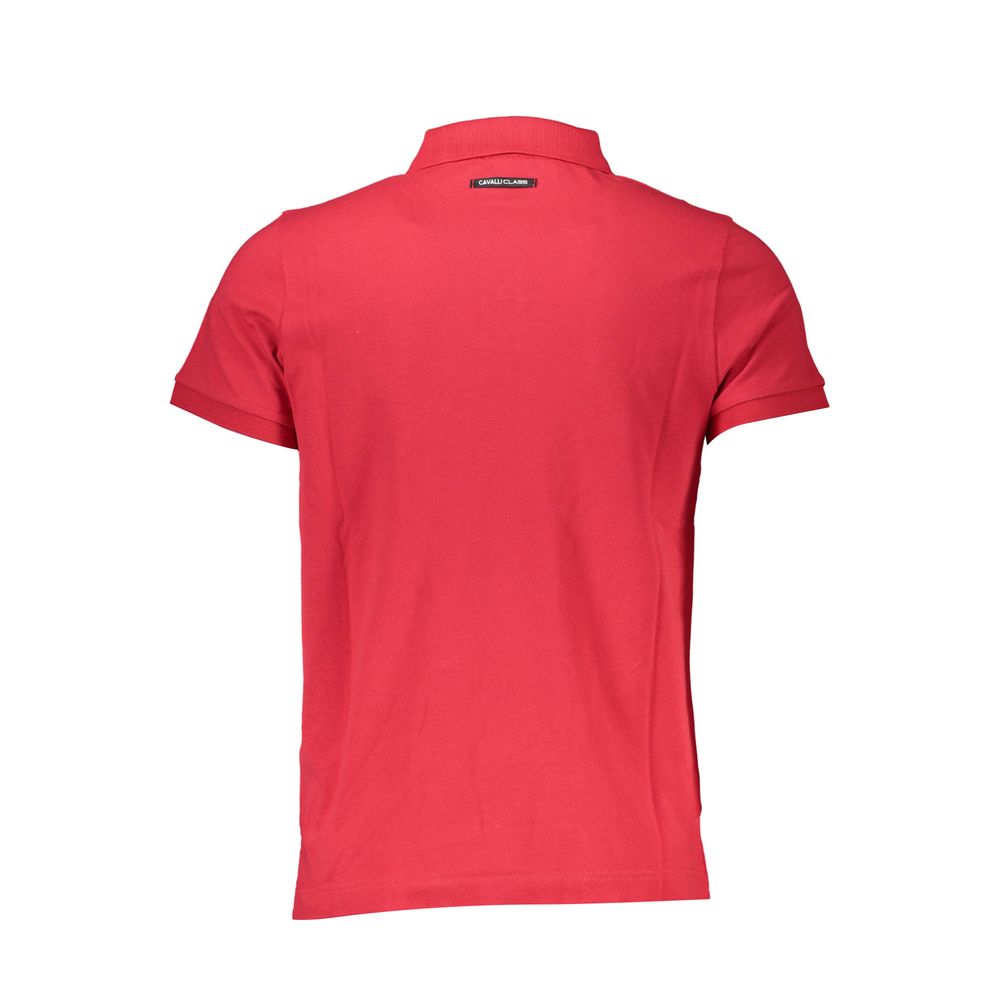 Cavalli Class Red Cotton Men Polo Shirt-Cavalli Class-XL-Urbanheer