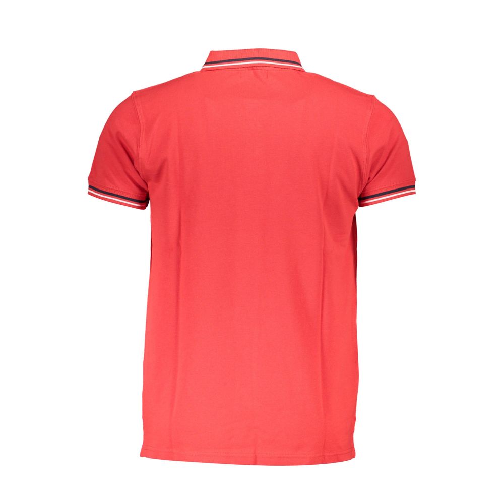 Cavalli Class Red Cotton Men Polo Shirt-Cavalli Class-M-Urbanheer