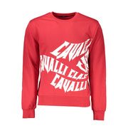 Cavalli Class Red Cotton Men Sweater-Cavalli Class-S-Urbanheer