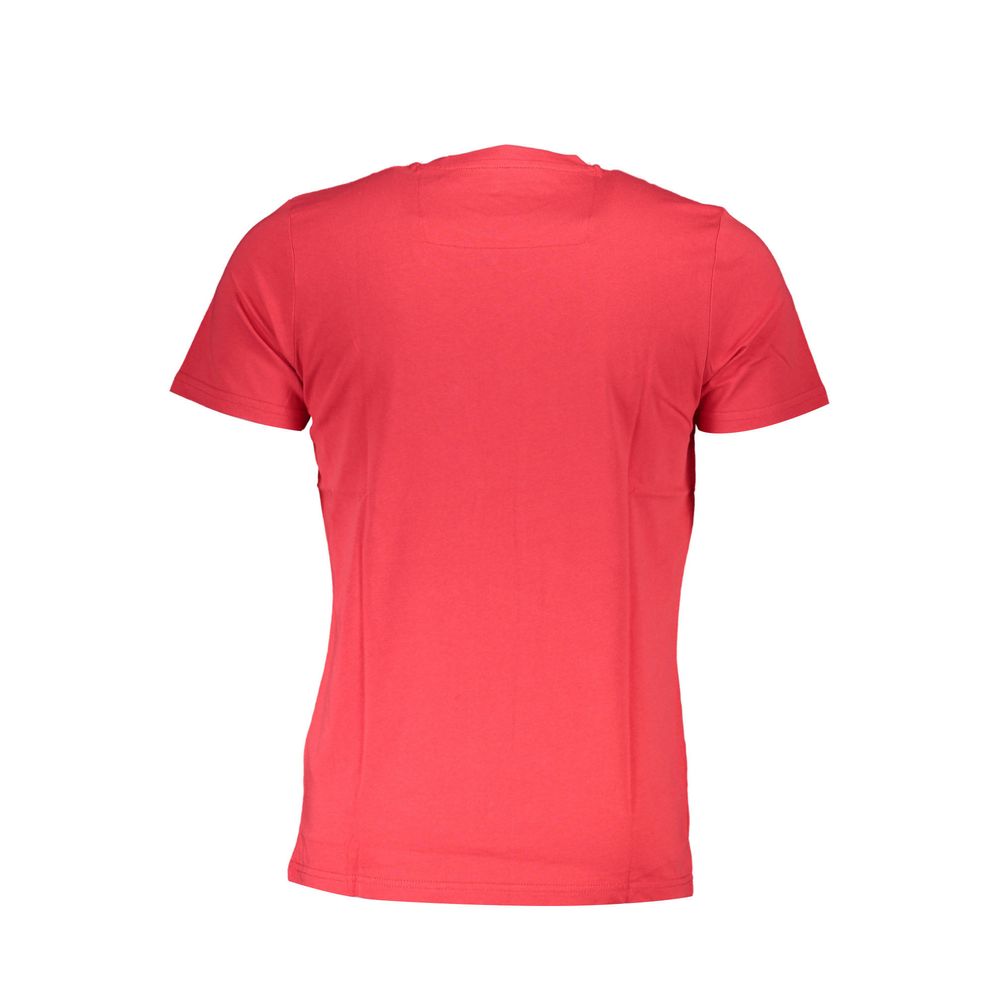 Cavalli Class Red Cotton Men T-Shirt-Cavalli Class-L-Urbanheer