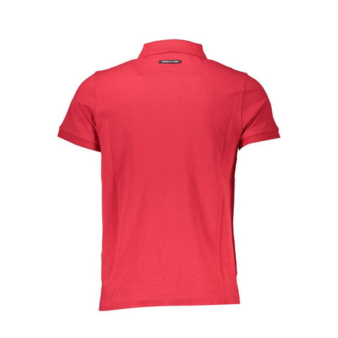 Cavalli Class Red Cotton Polo Shirt-Cavalli Class-XL-Urbanheer