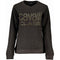 Cavalli Class Roundneck Sweatshirt Black with Gold Embellishments