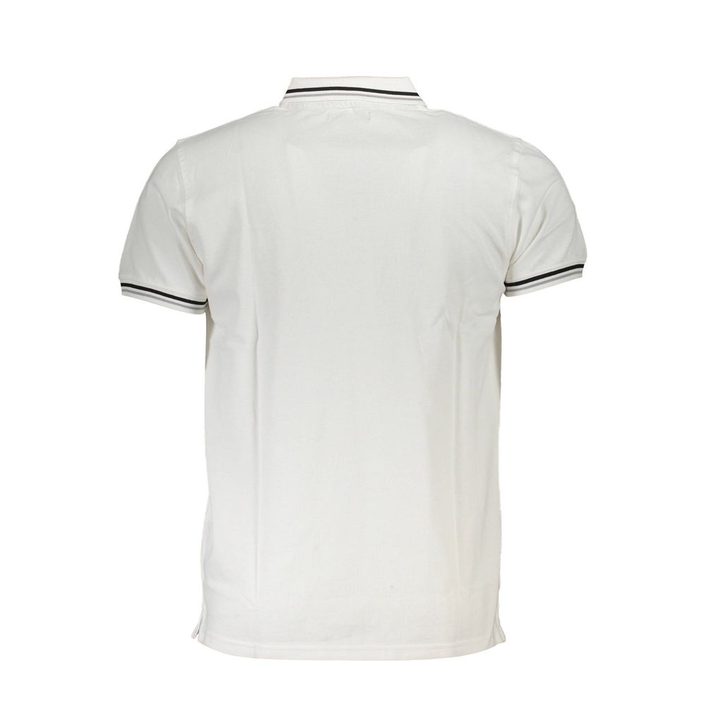 Cavalli Class White Cotton Men Polo Shirt-Cavalli Class-M-Urbanheer