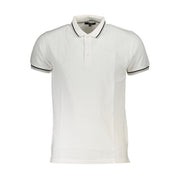 Cavalli Class White Cotton Men Polo Shirt-Cavalli Class-M-Urbanheer