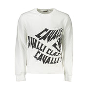 Cavalli Class White Cotton Men Sweater-Cavalli Class-M-Urbanheer