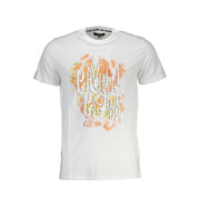 Cavalli Class White Cotton Men T-Shirt-Cavalli Class-L-Urbanheer