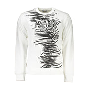 Cavalli Class White Cotton Sweater-Cavalli Class-M-Urbanheer