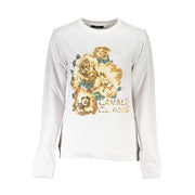 Cavalli Class White Cotton Sweater-Cavalli Class-XXL-Urbanheer