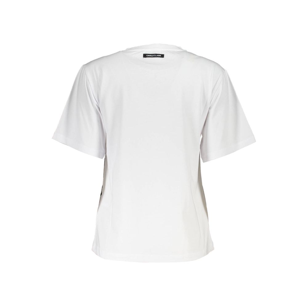 Cavalli Class White Cotton Women T-Shirt-Cavalli Class-L-Urbanheer