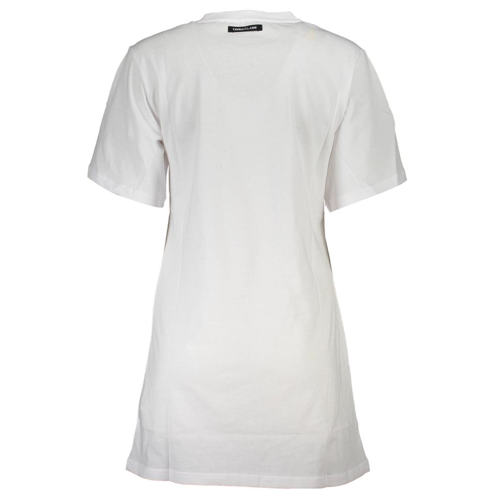Cavalli Class White Cotton Women T-Shirt-Cavalli Class-S-Urbanheer