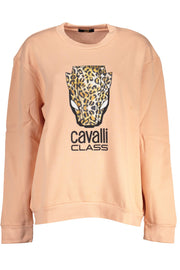 Cavalli Class Women'S Pink Sweatshirt Without Zip-Felpe-CAVALLI CLASS-PINK-S-Urbanheer