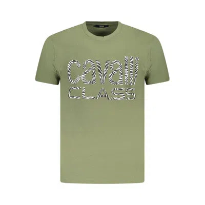 Cavalli Class Zebra-print Logo T-shirt Green