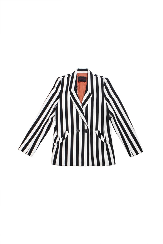 Cd Coco Blazer-Blazer-Christina Dienst-XS-Black / White-Urbanheer