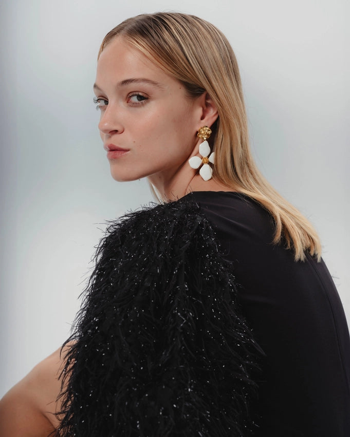 Cecilia Feather Dress-Dress-Dolores Promesas-36-Urbanheer