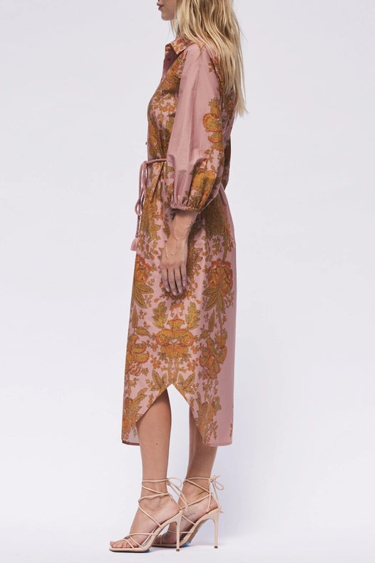Cecilia Shirt Dress-Dress-Hermoza-M-Dusty Rose-Urbanheer