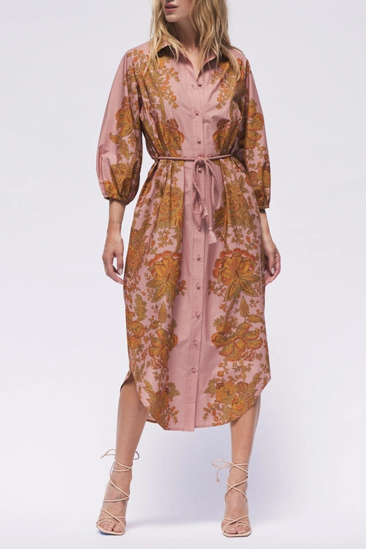 Cecilia Shirt Dress-Dress-Hermoza-M-Dusty Rose-Urbanheer