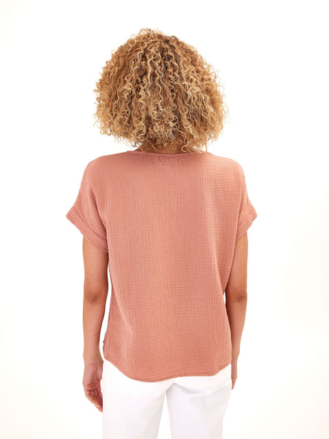 Celia Gauze Top