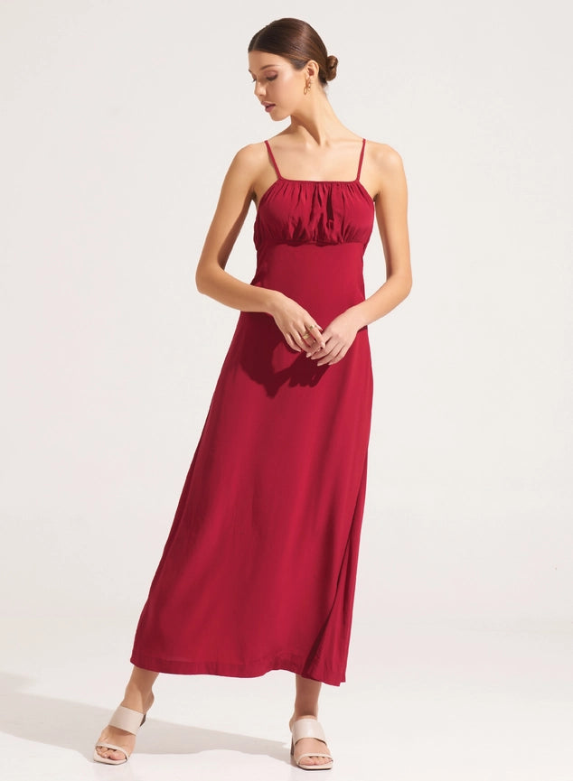 Celine Maxi Dress Red Candy-Dress-Morrato Bali-XS-Urbanheer