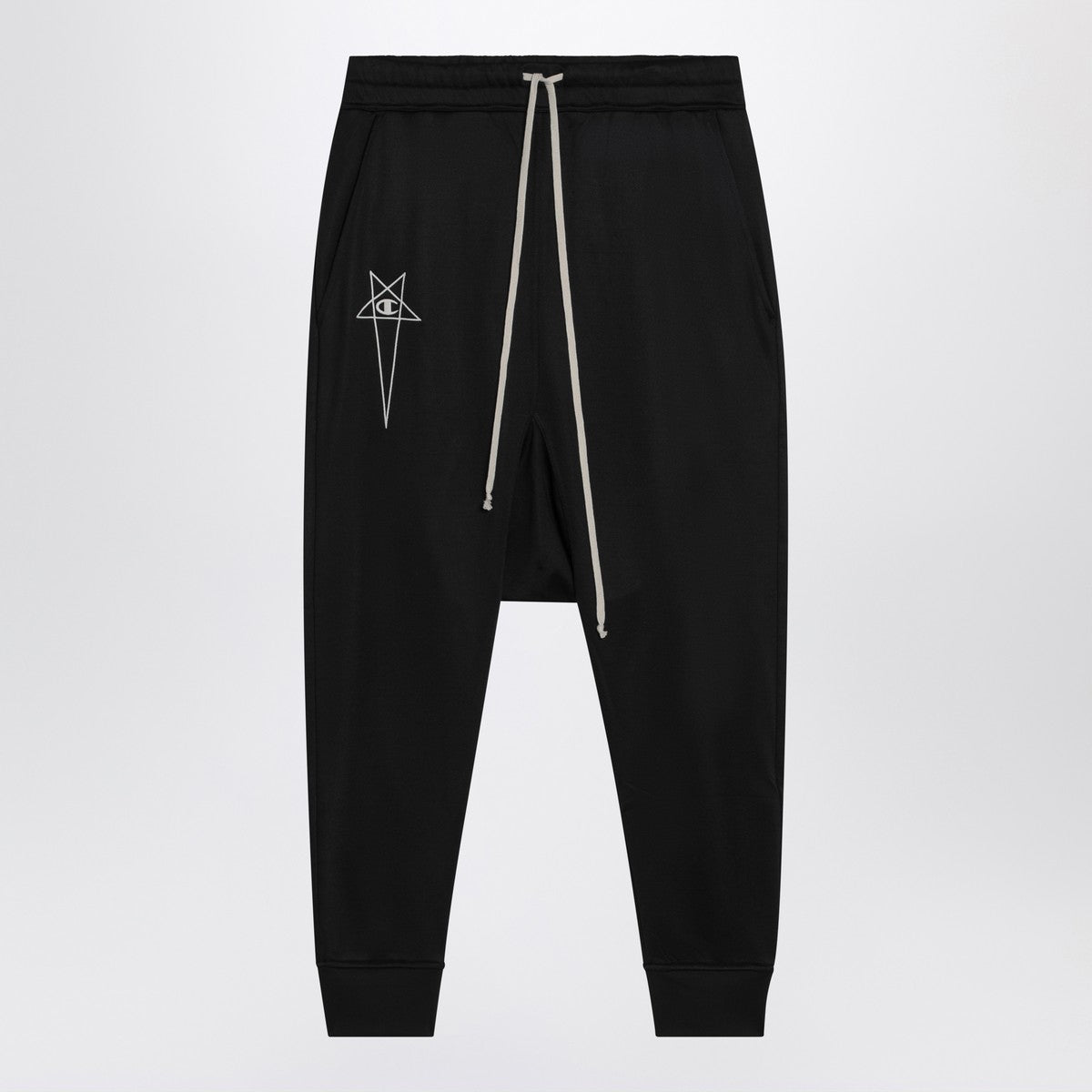 Champion x Rick Owens Black Prisoner Drawstring joggers