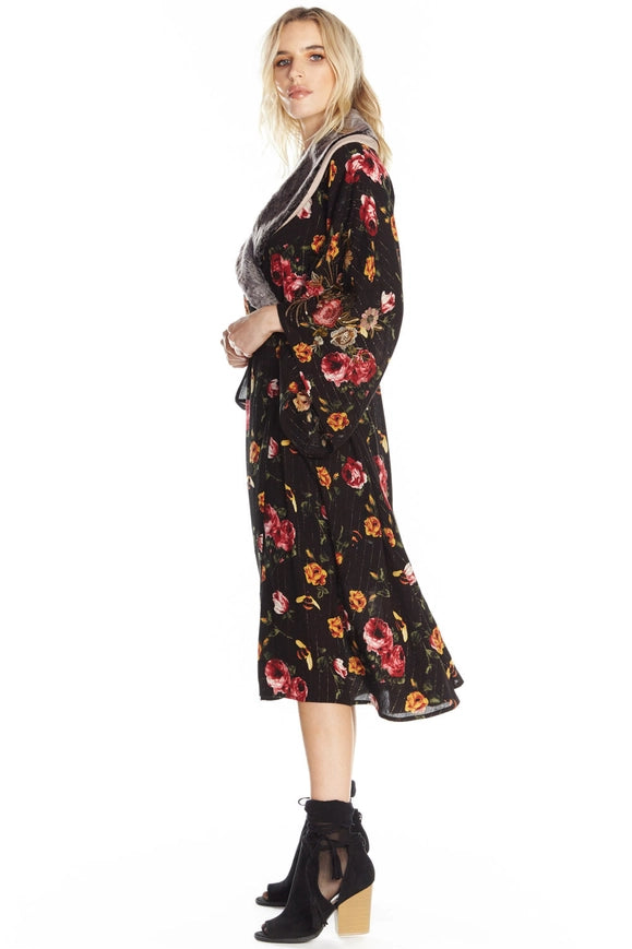 Charlene Princess Of Monaco Kimono Dress-Dress-Aratta-XS-Urbanheer