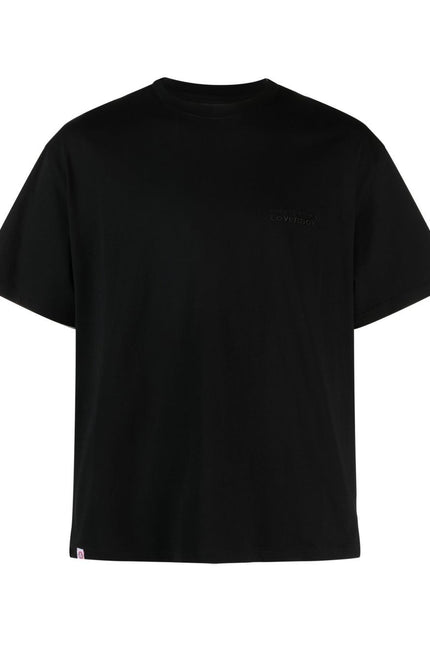 Charles Jeffrey Loverboy Pre T-Shirts And Polos Black-men > clothing > topwear-Charles Jeffrey Loverboy PRE-Urbanheer