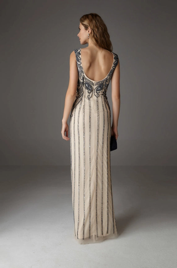 Charles Maxi Dress-Dress-CEYLAN BCN-XXS-NUDE-Urbanheer